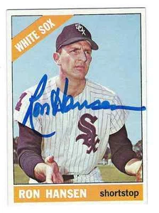Signed 1966 Topps RON HANSEN Chicago White Sox card #261 COA - Picture 1 of 1