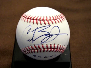 CURT SCHILLING WSC CY ARIZONA RED SOX PHILLIES STAT SIGNED AUTO OML BASEBALL JSA - Picture 1 of 3