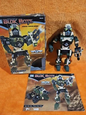 Mega Bloks #9343 Transforming Blok Bots Special Forces Commander - Incomplete!!! - Image 1 of 4