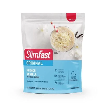 SlimFast Meal Replacement Powder Original French Vanilla Shake Mix 10g of Pro... - Image 1 of 4