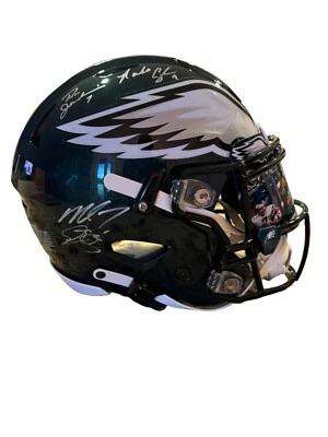 Подлинный шлем с автографом Eagles Quad Speedflex (Vick, Mcnabb, Cunningham, Jowo) - Изображение 1 из 4