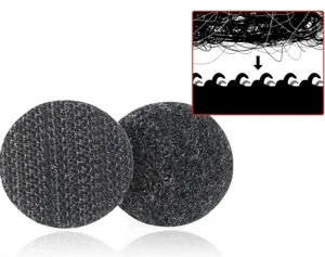 Set 48 Pezzi Adesivo Tondo Maschio+Femmina Velcro Adesivo Rotondo Diametro 16mm - Foto 1 di 5