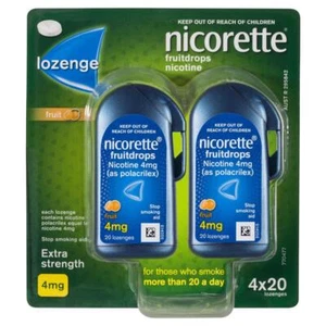 NICORETTE COOLDROPS FRUIT 4MG 80 LOZENGES - Picture 1 of 2