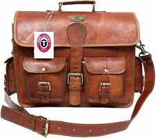 Brown Men's Genuine Vintage Leather Messenger Laptop Briefcase Satchel Man Bag '