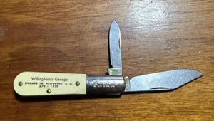 Vintage Barlow Colonial Pocket Knife Advertising Willingham's Garage Newberry SC - Picture 1 of 10