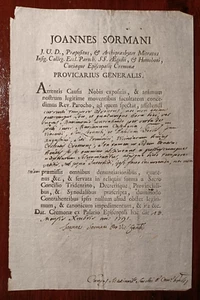 14215-CREMONA,JOANNES SORMANI,CERTIFIC. USO MATRIMONIO X CASTAGNA-LEONARDI, 1791 - Picture 1 of 1