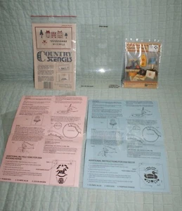 Lote de 5 plantillas vintage señuelo caballo mecedor tulipanes coloniales mini muestrador de pueblo - Imagen 1 de 13