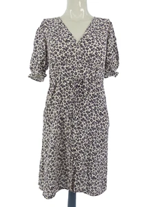 Marks and Spencer Dress Floral Summer Puff Sleeve Y2K 90s Shirt Tea Dress UK 6 - Picture 1 of 16
