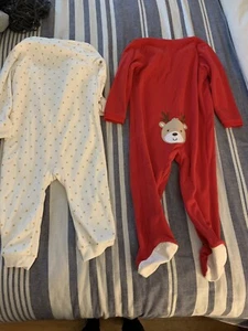 Carters And Little Me Einteiler Schlafanzug 2 Outfits 24 Monate - Bild 1 von 6