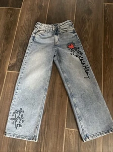 Keith Haring Jeans Kid Size 7 - Picture 1 of 12
