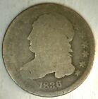 1836 Early Silver Bust Dime 10C Us Type Coin Almost Good Circulated