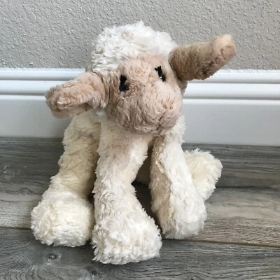 Gund Floppy Lamb Plush 3324 Ewenice Sheep White Cream Tan Lovey Animal Toy 10” - Image 1 of 4