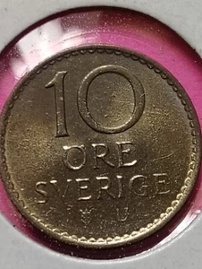 1969 Schweden 10 Öre Münze Stempelglanz - Bild 1 von 3