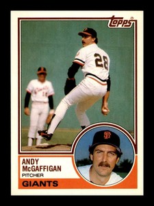 1983 Topps Traded Andy McGaffigan #68T Set Break San Francisco Giants