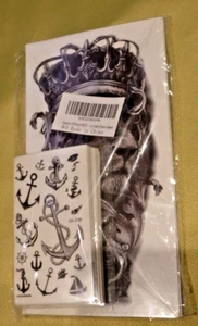 Shegazzi 62 ASSORTED Sheets Wolf Lion Skeleton Temporary Tattoos - Picture 1 of 2