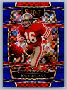 /199 Joe Montana 2021 Select Blue Checkerboard Concourse Prizm #36 - Salón de la fama - Imagen 1 de 2
