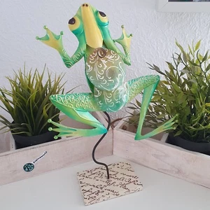 Dekofigur Metall Frosch 31 cm Metallfigur - Bild 1 von 2