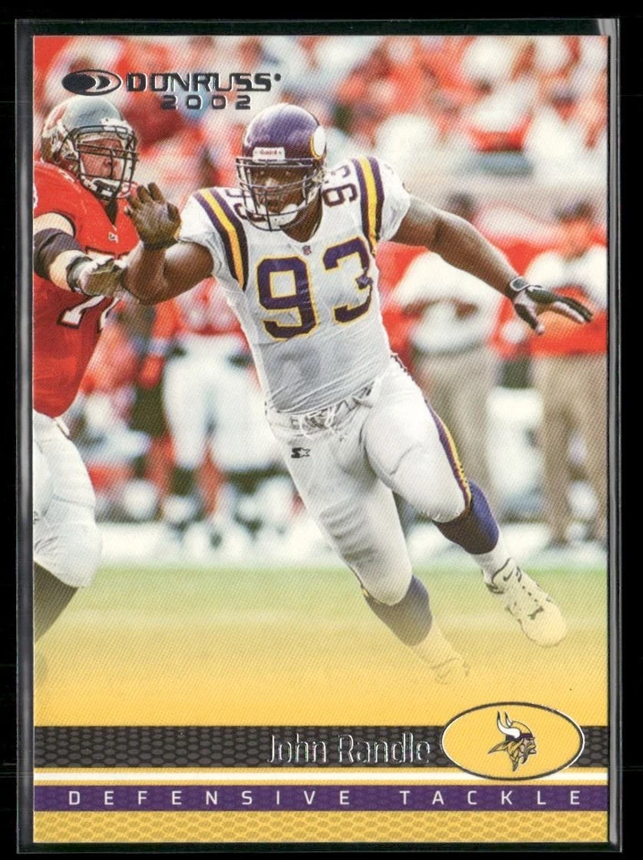 John Randle 2022 Donruss Retro 2002 Minnesota Vikings #37 - Image 1 of 2