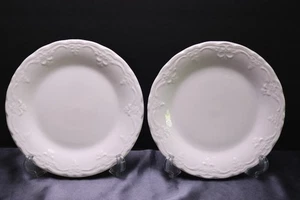 Tabletops Unlimited Versailles 2 White Salad Plates - Picture 1 of 5