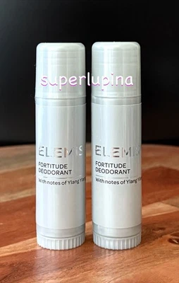 2x Elemis Fortitude Desodorante Mini Barra Ylang Ylang NUEVO Tamaño de Viaje 0.6 OZ Foto 1 de 3