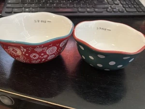 Pía der Woman Vintage Floral Messbecher verschachtelte Eingeweide Ersatz - Bild 1 von 3