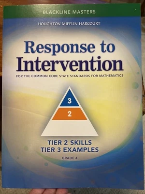 Response to Intervention book   Math Tier 2 & 3  Grade 4 NEW - Image 1 of 4