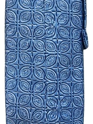 Threshold Performance Cotton Twin XL Sheet Set Blue Tile, Sheets Fits Dorm Beds - Image 1 of 2