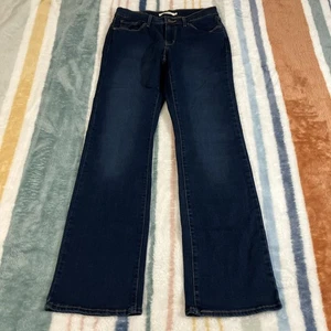 Levis Classic Boot Cut Damen 2 28x30 Mid Rise Denim Jeans Dark Wash Faded 853 - Bild 1 von 16