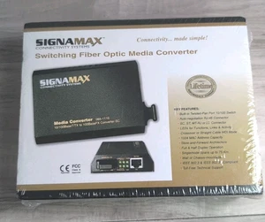 SignaMax Switching Fiber Optic Media Converter 065-1110 - Picture 1 of 11