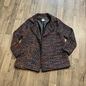 Slinky Brand Sequined Tweed Blazer Size Small - Picture 1 of 9