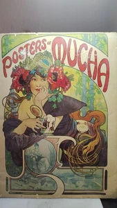 Posters of Mucha (1975, HC) Alphonse Mucha Art Nouveau Prints Harmony Books Firs - Picture 1 of 8
