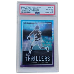 23' Rookies&Stars-Thrillers Patrick Mahomes II #TH15 Pandora Prizm/75 PSA 10 - Imagen 1 de 2