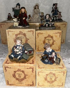 Yesterday's Child The Dollstone Collection Set Of 7 Figurines Vintage 1990s - Picture 1 of 14