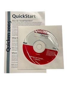 Intuit Quicken Deluxe 2005 für Windows 98/2000/Me/XP - Disc und Kurzanleitung - Bild 1 von 1