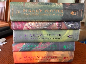 Harry Potter 1st Edition U.S. 5 books. FIRST PRINTS except Chambers & Secret - Picture 1 of 11