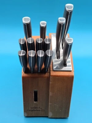 Select By Calphalon 13 Slot Knife Block Sharpening Set 13 Knives Block Damaged - Image 1 of 4