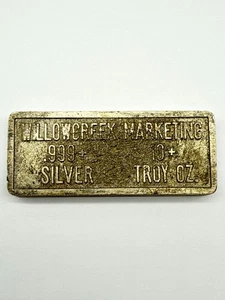 RAR Vintage Willowcreek Marketing 10oz Silberbarren RAR KEINE SERIE # - Bild 1 von 12