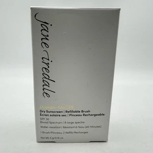 Jane Iredale Powder-Me SPF 30 Dry Sunscreen Translucent 0.18 oz Brush + 2Refills - Picture 1 of 8