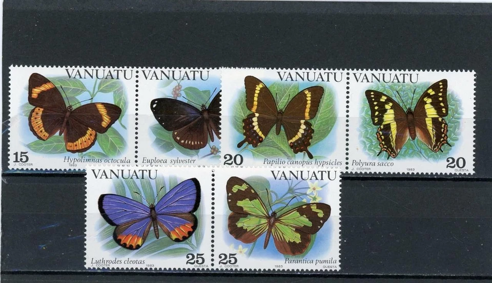 Vanuatu 1983 бабочки Скотт # 346-8 новом LH - Изображение 1 из 1