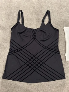 HoneyLove schwarze Silhouette nahtlos formendes Camisole Tank Damengröße 3X - Bild 1 von 16