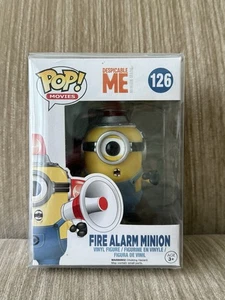 Funko Pop! Vinilo: Despicable Me Fire Alarm Minion #126 abovedado con protector - Imagen 1 de 6