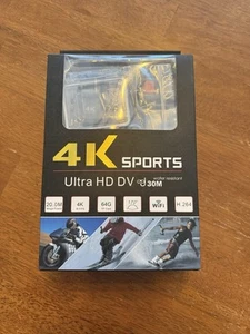 4k Sports Ultra HD DV Camera 16 mega Pixels170 degree WIFI New - Picture 1 of 3