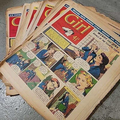 52x Girl Comic V03 Full Year 1954 Set Collection Lot - Image 1 of 4