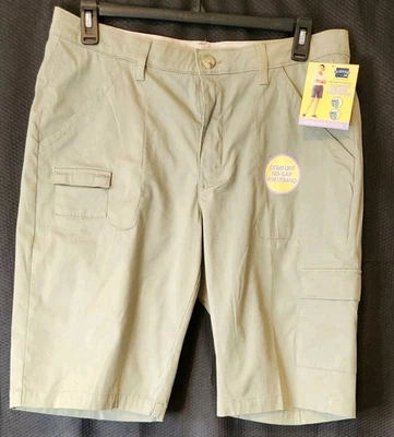 Nuevo con etiquetas Pantalones Cortos para Mujer Riders By Lee Bermudas de tiro medio Cómodas Cintura Sin huecos Talla 18 Foto 1 de 4