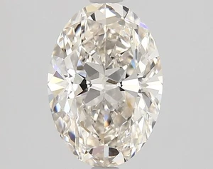 Cert. Diamante AGI taglio ovale 1,12 carati naturale estratto sfuso I colore SE chiarezza - Foto 1 di 2