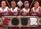 Dwayne Wade Dwight Howard Chalmers 2009-10 SP Game Used 4 on 4 Jersey #47/65