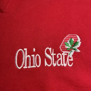 Vintage 90s Mens Large Spell Out Ohio State University Crewneck Sweatshirt USA - Picture 1 of 5