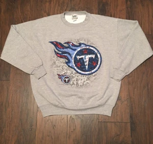 Tennessee Titans Vintage NFL Football Lee Sport Sweatshirt mit Rundhalsausschnitt Größe Large - Bild 1 von 5
