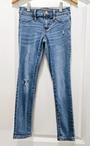 Old Navy Distressed Girls Size 8 Jeans Rockstar Jeggings w/ Adjustable Waist - Picture 1 of 5