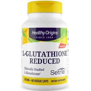 Healthy Origins, Setria® - L-Glutathione Reduced, 250mg, 60 Kapseln